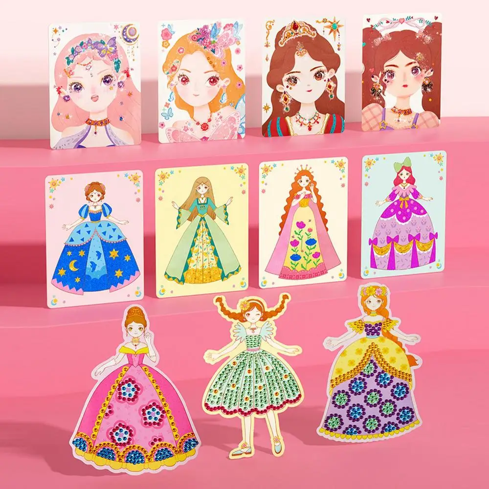 Dress Up Game Set Dress Up Paper Princess Game Paper Makeup Girls Toy Kit Sticker Activity Book For Boys Girls Kid