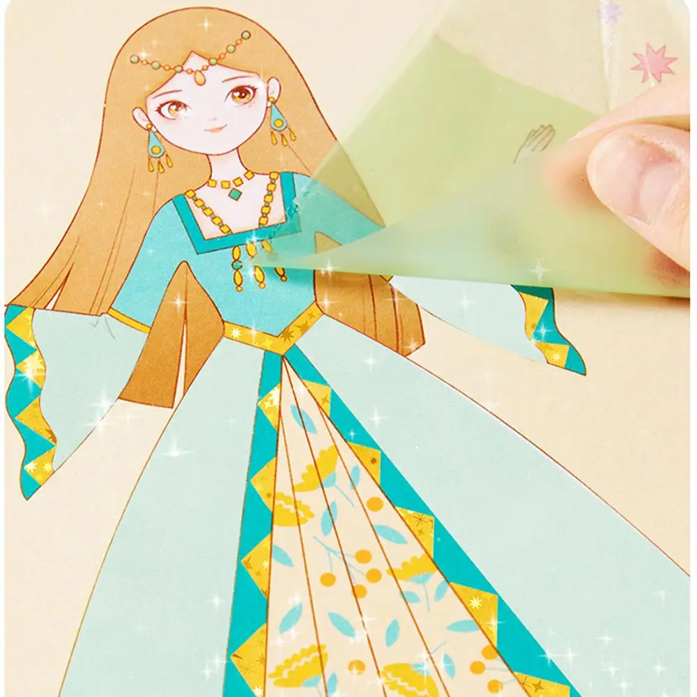 Dress Up Game Set Dress Up Paper Princess Game Paper Makeup Girls Toy Kit Sticker Activity Book For Boys Girls Kid