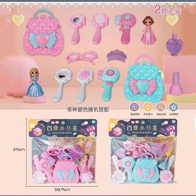 Kid Simulation Makeup Kit Hundred Little Princesses Girls Toys Play House Makeup Toys Set Girl Pretend Play House Toy Gifts - Image 3