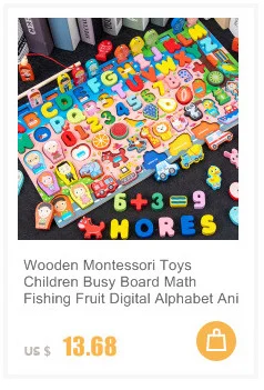 Economy 30piece Montessori 3D Puzzle Cartoon Animal Wooden Jigsaw Puzzle Board Game Educational Toys For Children Gifts