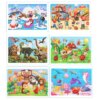 Economy 30piece Montessori 3D Puzzle Cartoon Animal Wooden Jigsaw Puzzle Board Game Educational Toys For Children Gifts - Image 3