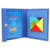 Kids Wooden Jigsaw Magnetic Tangram Puzzle Book Educational Toys Children Portable Montessori Learning Intelligence Baby Gift