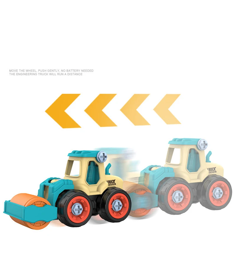 Nut Disassembly Loading Unloading Engineering Truck Excavator Bulldozer Montessori Education Toy Child Screw Creative Tool Car