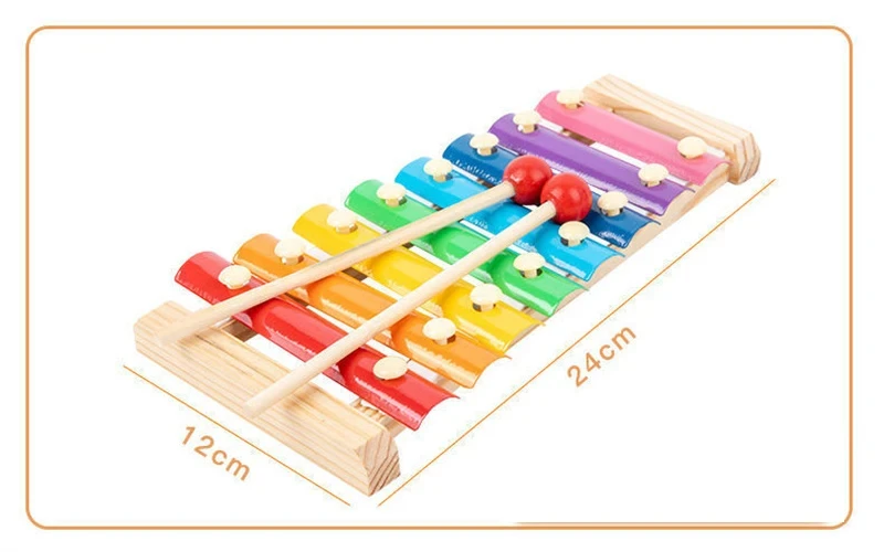 Montessori Wooden Education Toys Baby Rattle Toys Learning Games For Childern 1 to 2 Years Old Development Toys Jigsaw Puzzle