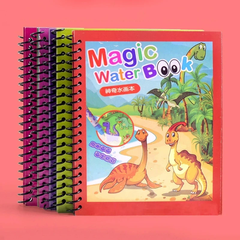 Montessori Toys Magical Book Water Drawing Reusable Coloring Book for Kids Toddler Painting Book Educational Toys for Children