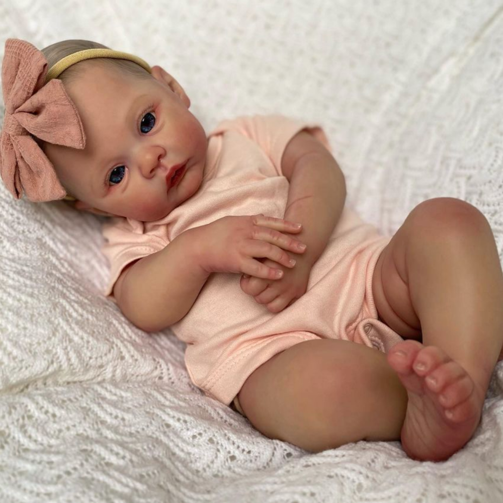 49cm Soft Body Reborn Baby Doll Meadow 100% handmade 3D Skin with Visbile Veins Collectible Art Doll Christmas Gift