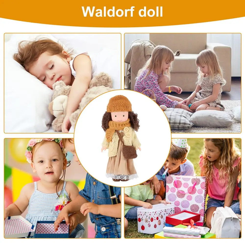 Mini Waldorfs Doll Handmade Kawaii Christmas Gift Toy Doll Handmade Soft Stuffed Little Girl Dolls Children birthday Gift Toy