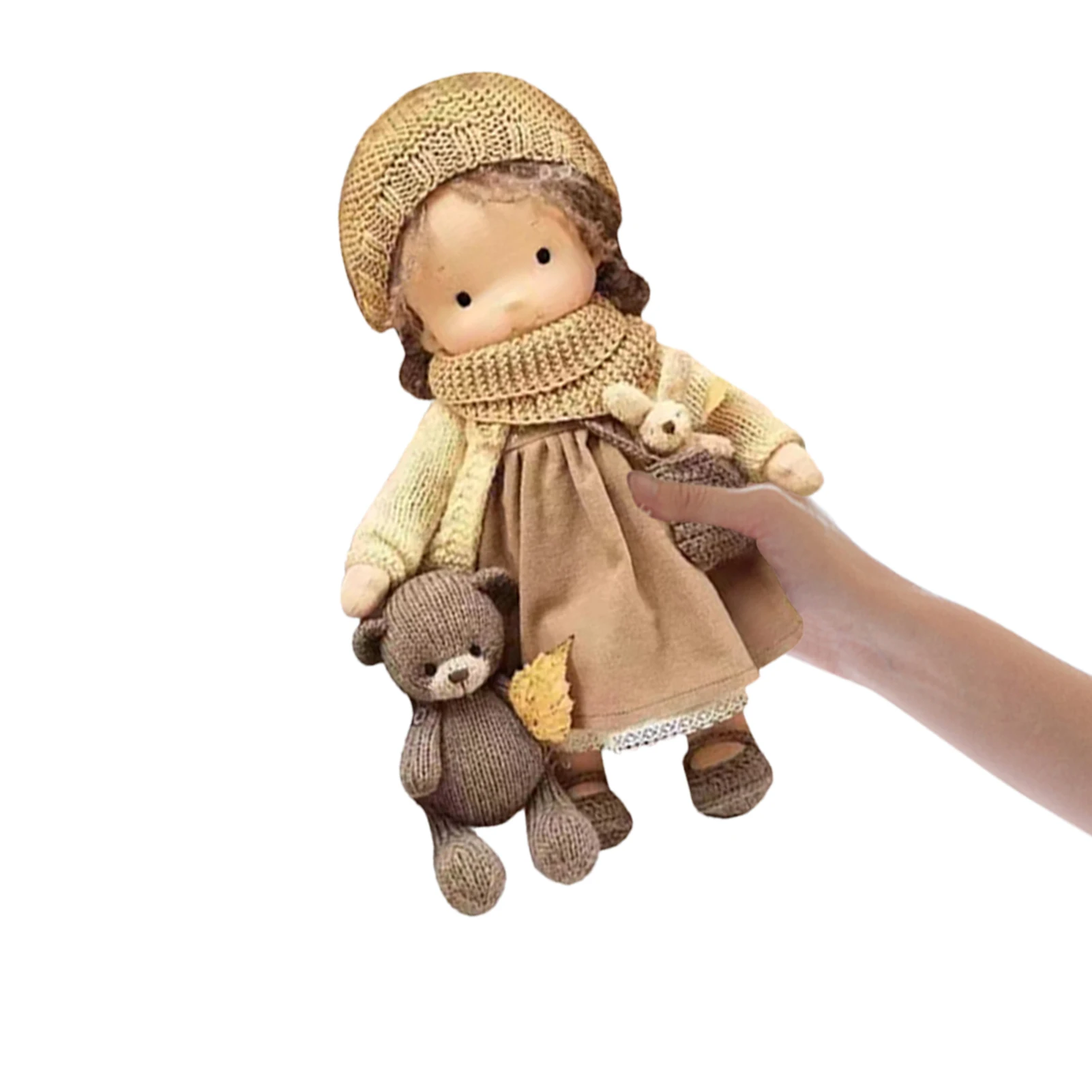 Soft Baby Dolls Handmade First Baby Doll Stuffed Baby Girl Dolls Plush Doll Toy First Baby Doll Plush Rag Doll For Kids