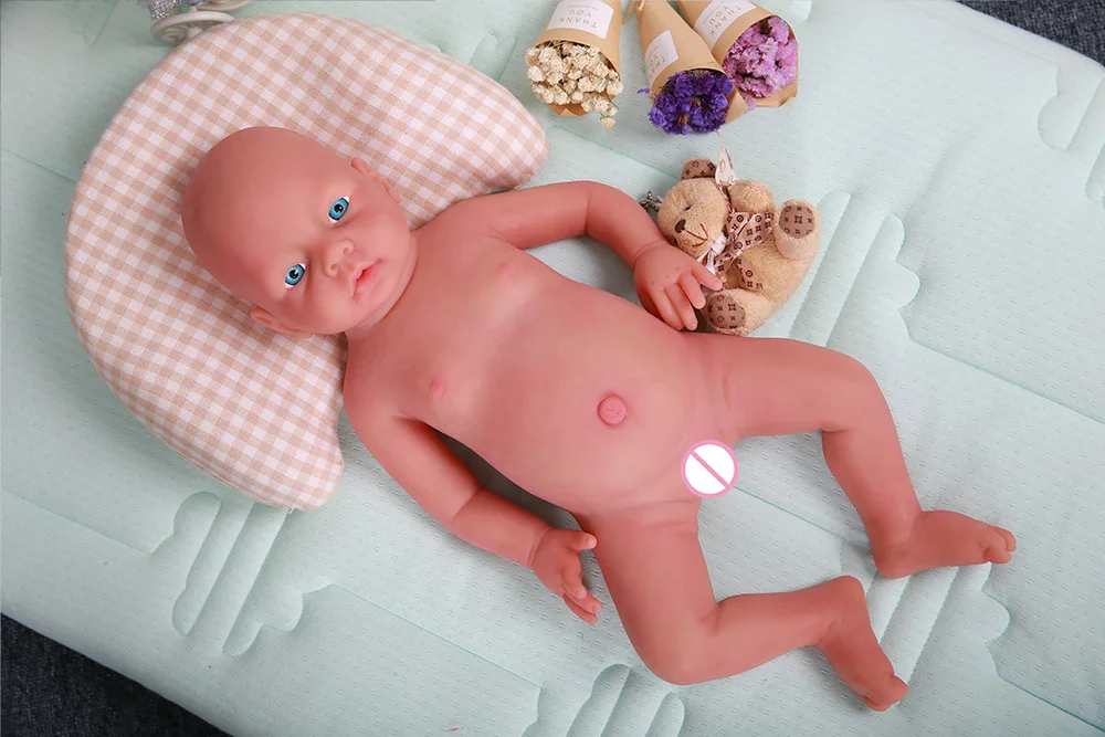 IVITA WB1506 20inch 3200g 100% Silicone Reborn Baby Doll Realistic Unpainted Soft Dolls Boy Bebe Toys with Clothes Children Gift