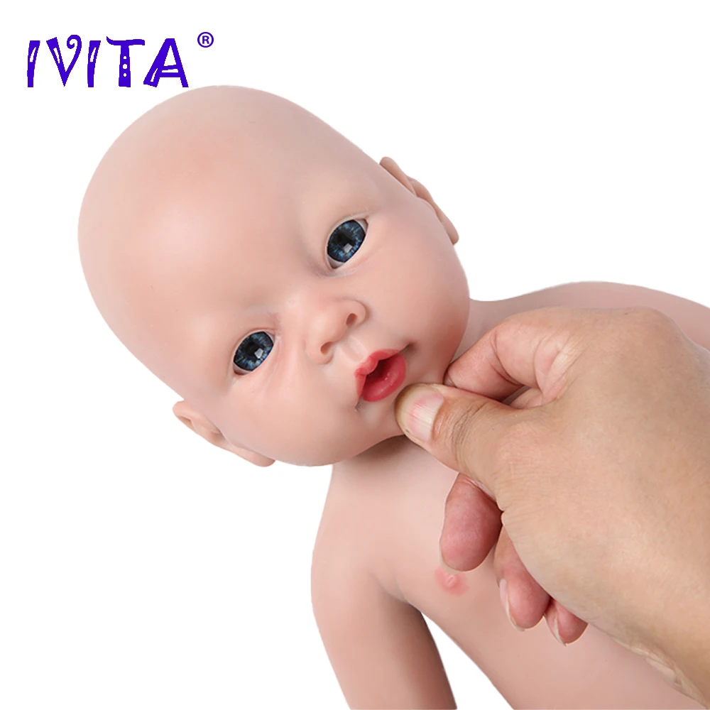 IVITA WB1506 20inch 3200g 100% Silicone Reborn Baby Doll Realistic Unpainted Soft Dolls Boy Bebe Toys with Clothes Children Gift