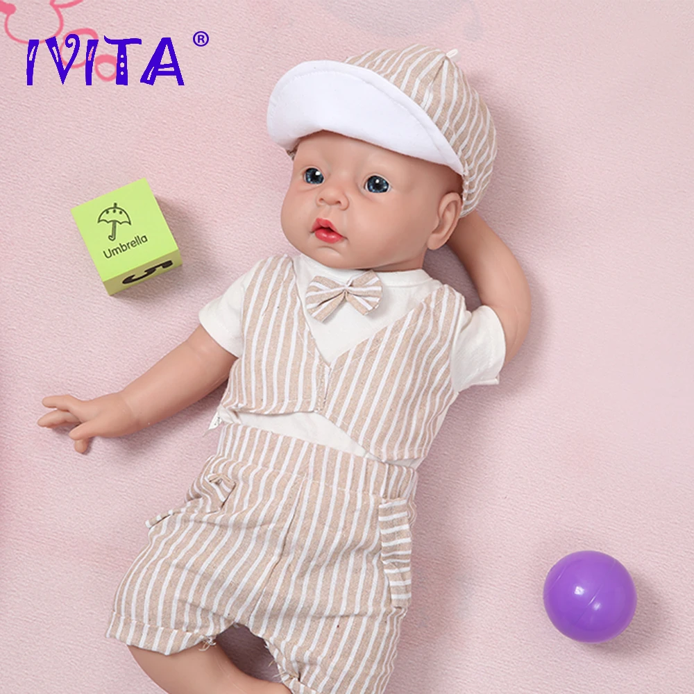 IVITA WB1506 20inch 3200g 100% Silicone Reborn Baby Doll Realistic Unpainted Soft Dolls Boy Bebe Toys with Clothes Children Gift