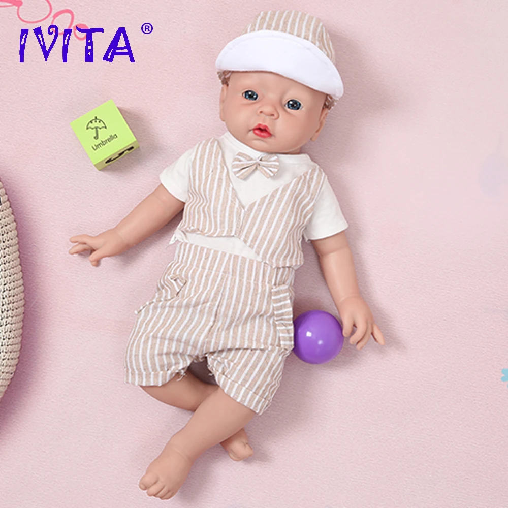 IVITA WB1506 20inch 3200g 100% Silicone Reborn Baby Doll Realistic Unpainted Soft Dolls Boy Bebe Toys with Clothes Children Gift