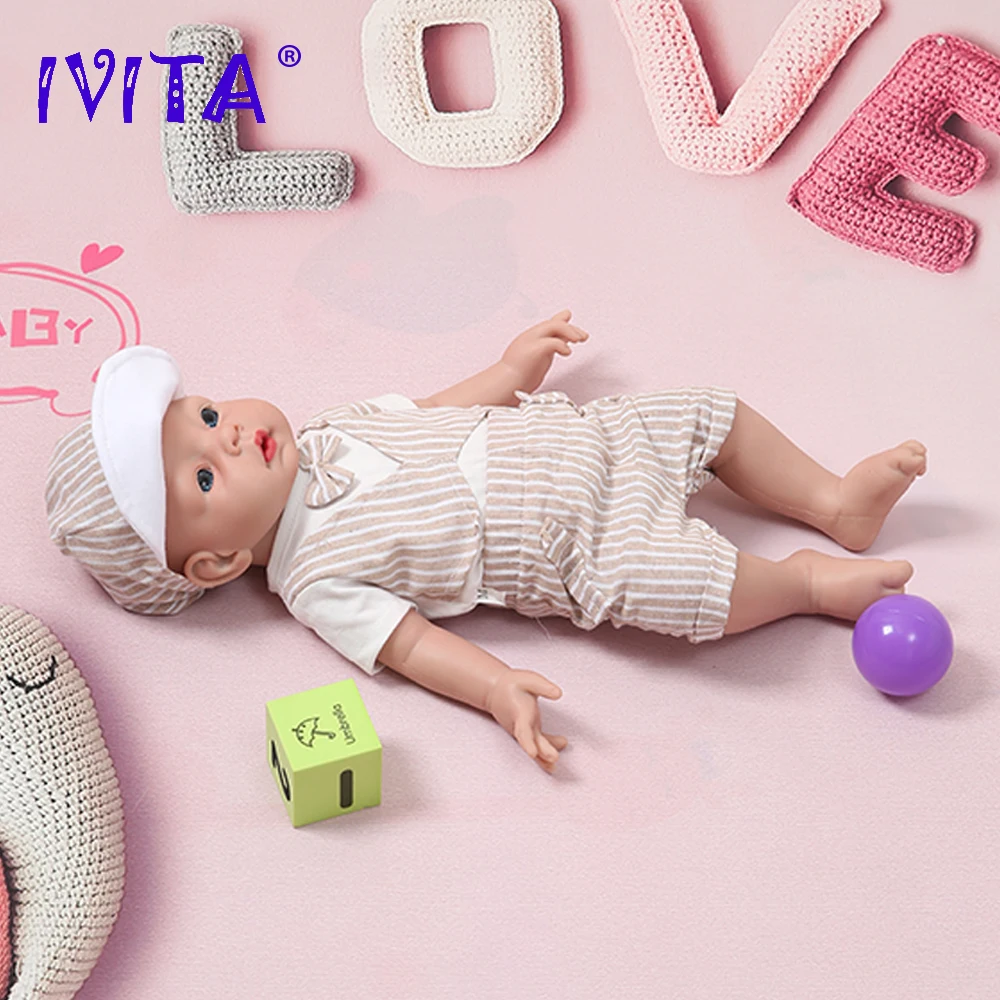 IVITA WB1506 20inch 3200g 100% Silicone Reborn Baby Doll Realistic Unpainted Soft Dolls Boy Bebe Toys with Clothes Children Gift