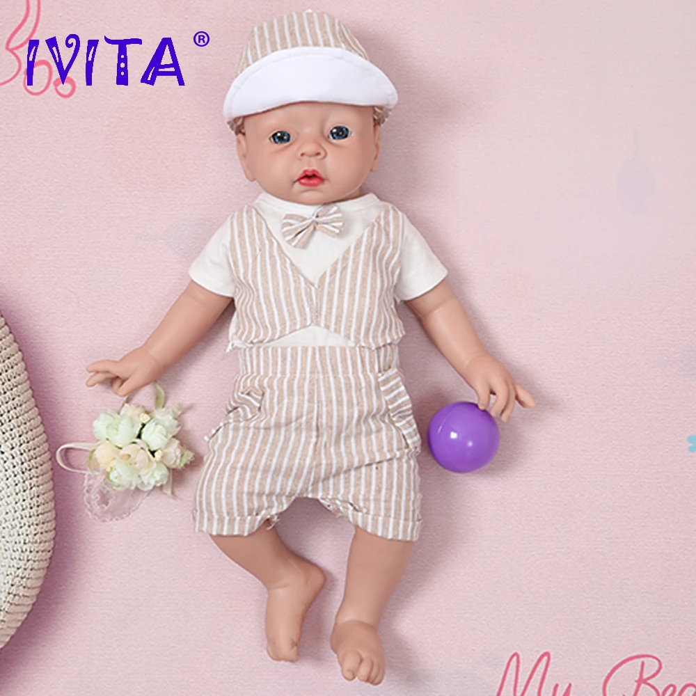 IVITA WB1506 20inch 3200g 100% Silicone Reborn Baby Doll Realistic Unpainted Soft Dolls Boy Bebe Toys with Clothes Children Gift