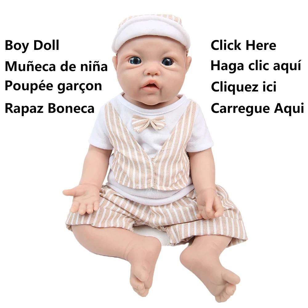 IVITA WG1526 43cm 2.69kg 100% Full Body Silicone Reborn Baby Girl Doll  Realistic Dolls Unpainted DIY Blank Babe Children Toys