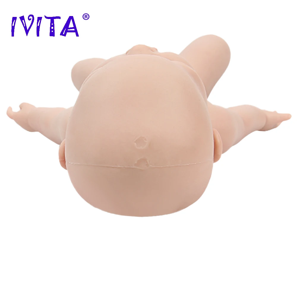 IVITA WG1526 43cm 2.69kg 100% Full Body Silicone Reborn Baby Girl Doll  Realistic Dolls Unpainted DIY Blank Babe Children Toys