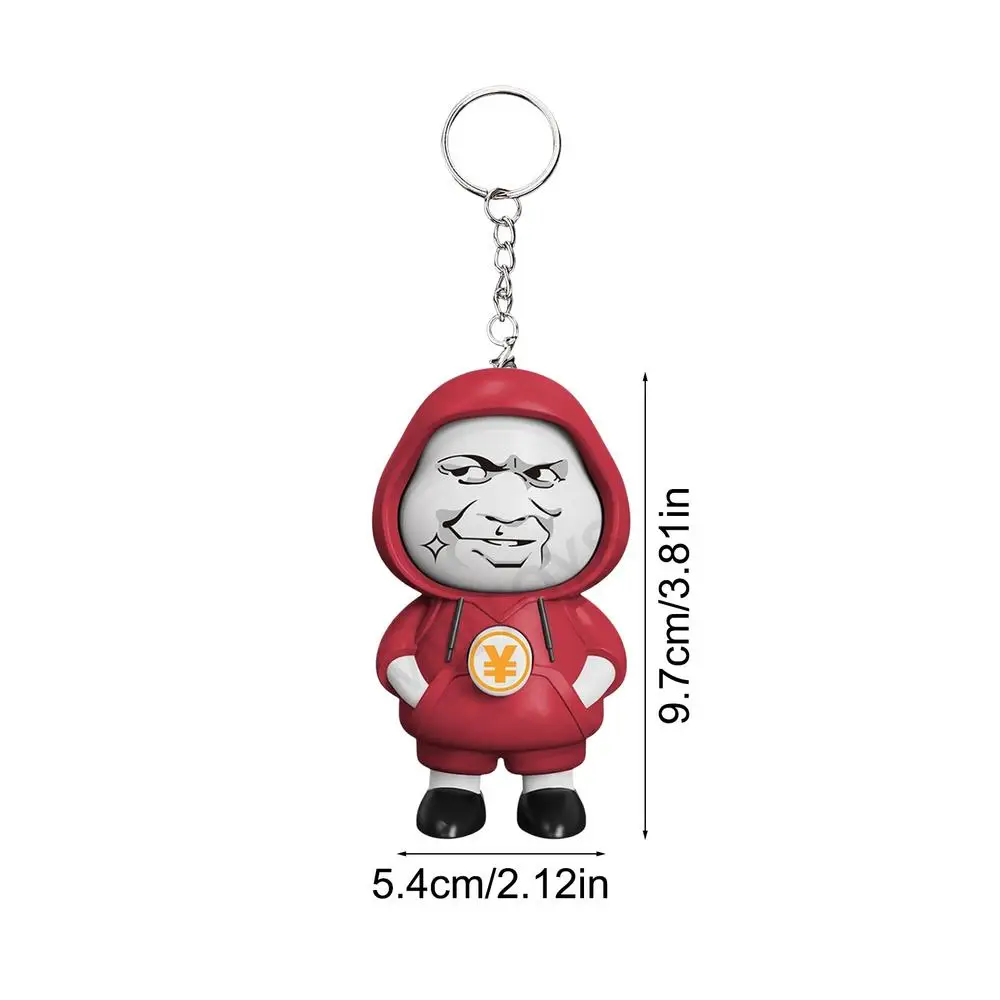 Face Changing Doll Funny Doll Pendant With Keychain 3.82 Inches Unique Faces Changing Pendant Doll For Car Studio Home