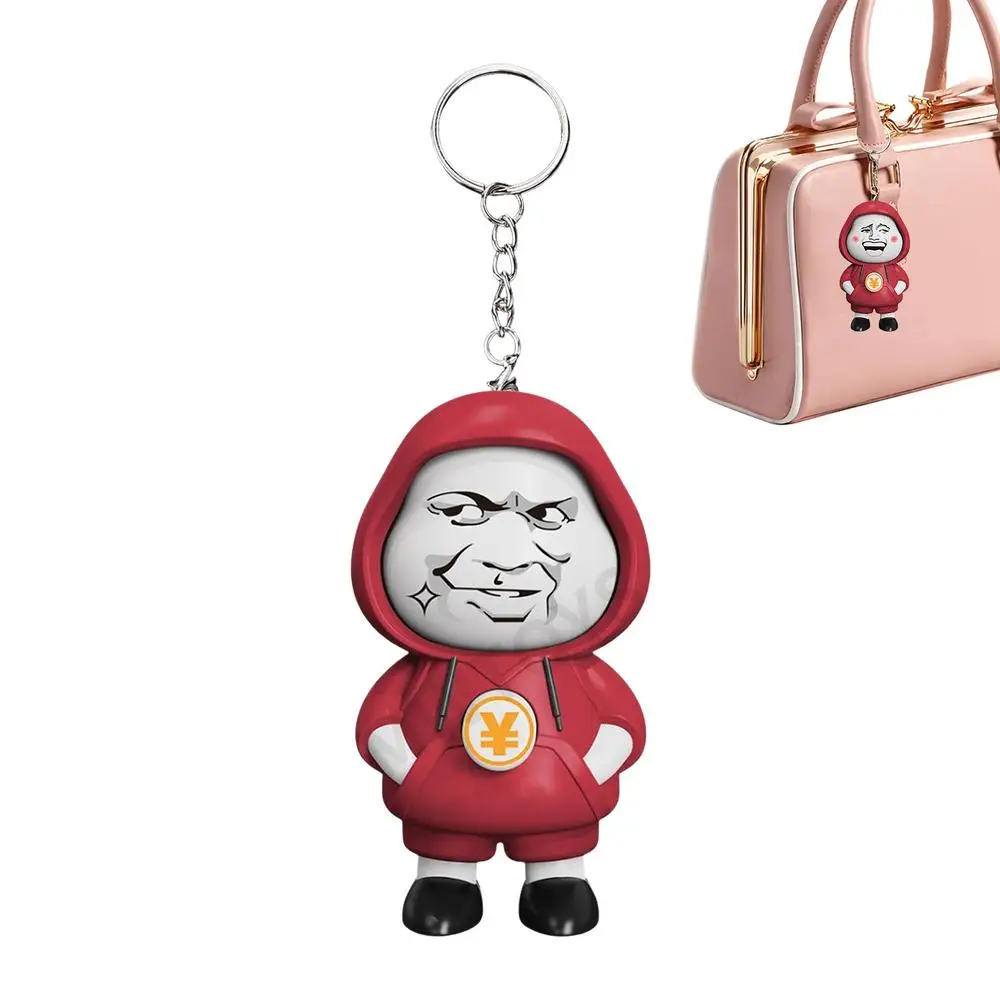 Face Changing Doll Funny Doll Pendant With Keychain 3.82 Inches Unique Faces Changing Pendant Doll For Car Studio Home