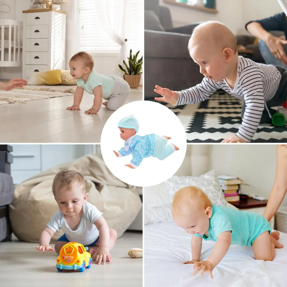 Fun Electric Crawling Baby Toys Baby Toddler Early Learning Crawling Doll Learning To Crawl Guide Toys