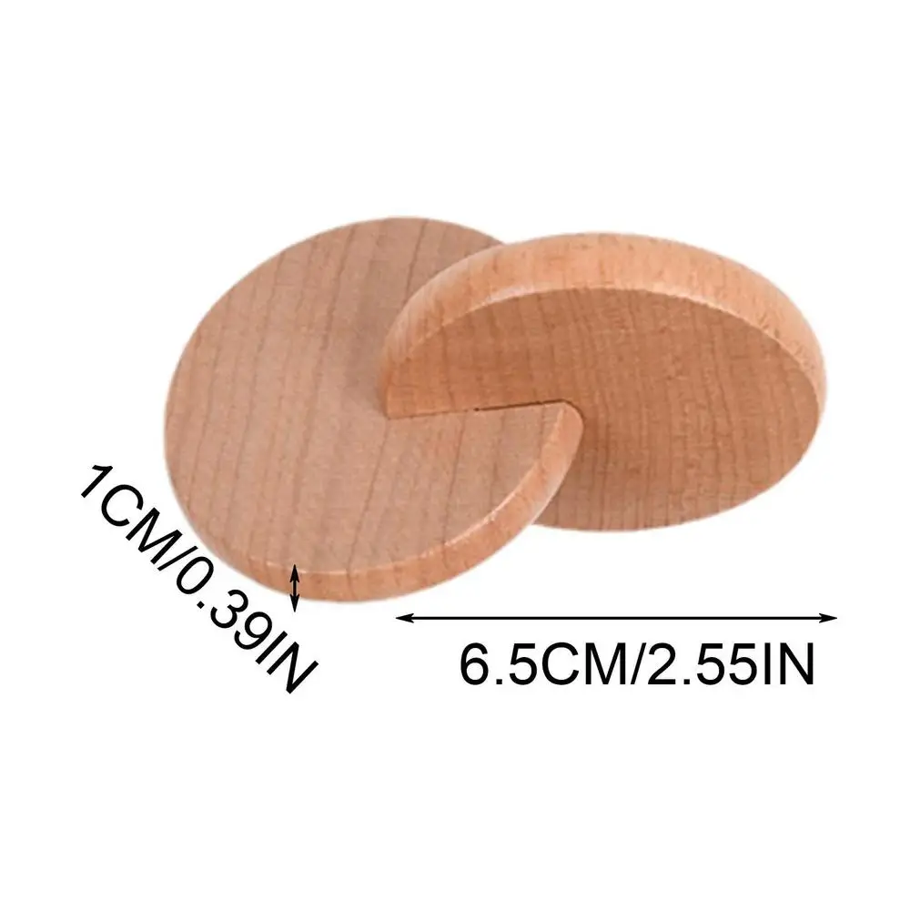 Interlocking Discs Toy Montessori Natural Beech Round Wood Baby Developmental Toys For Early Education Home Infant Toddle Gifts