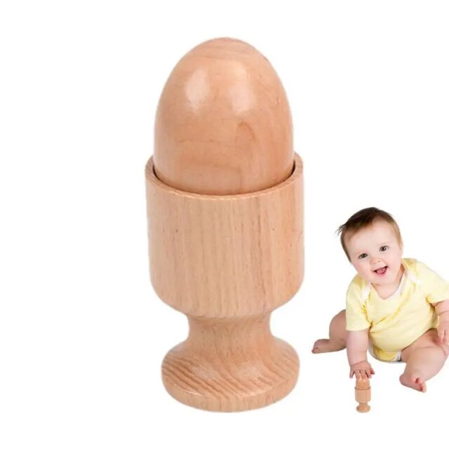 Interlocking Discs Toy Montessori Natural Beech Round Wood Baby Developmental Toys For Early Education Home Infant Toddle Gifts - Image 5