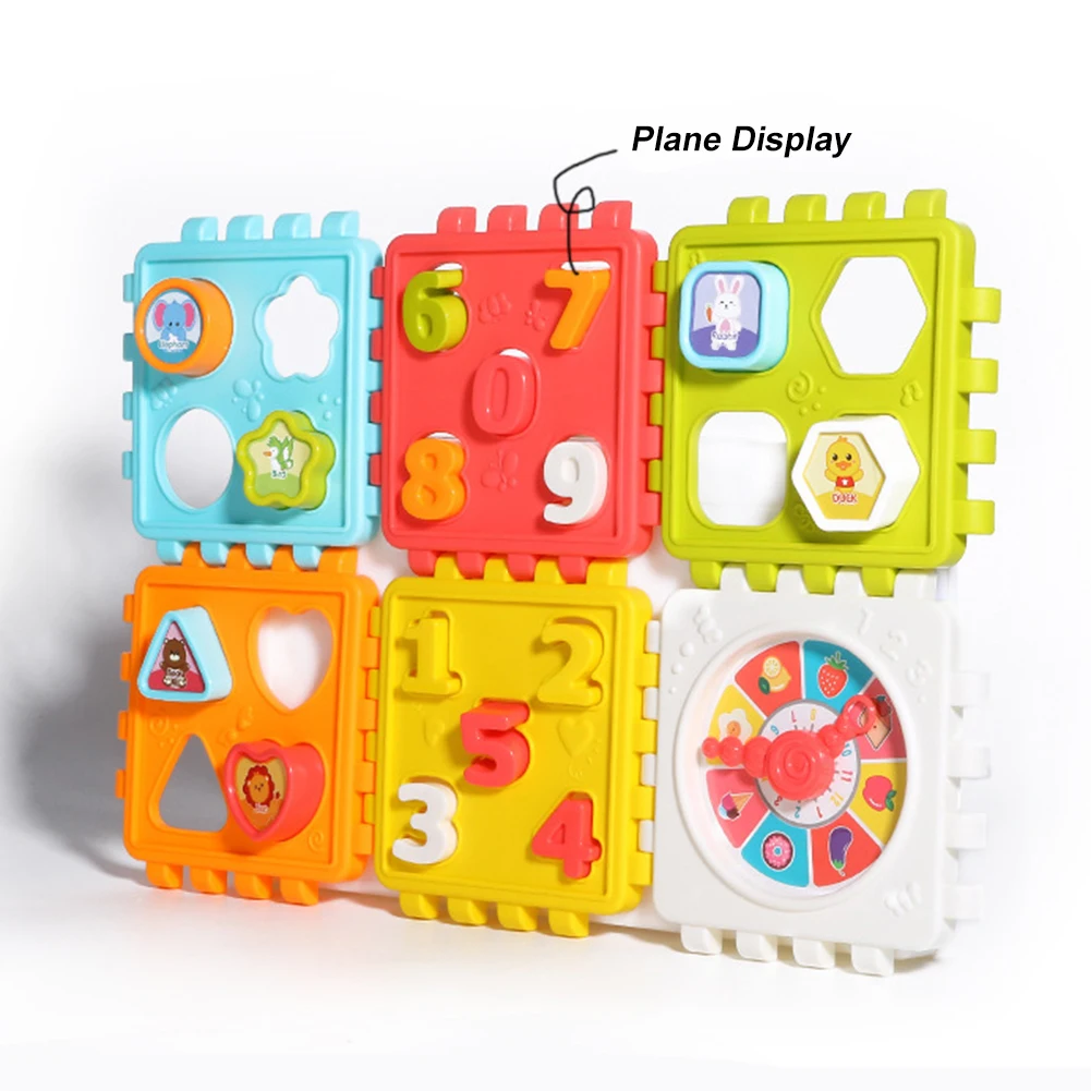 Toddler Activity Cube Shape Number Sorting Toys Kids Shape Matching Number Sorter Game Baby Montessori Educational Toys