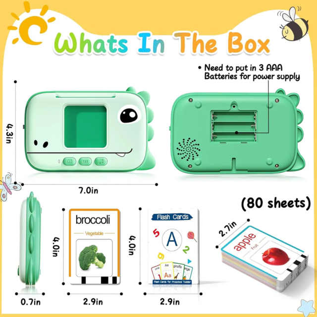 1-3 year old child Talk flash card learning toy, Autism Pocket Speech Therapy, 160 word Montessori toy, Christmas Birthday Gift, - Image 6
