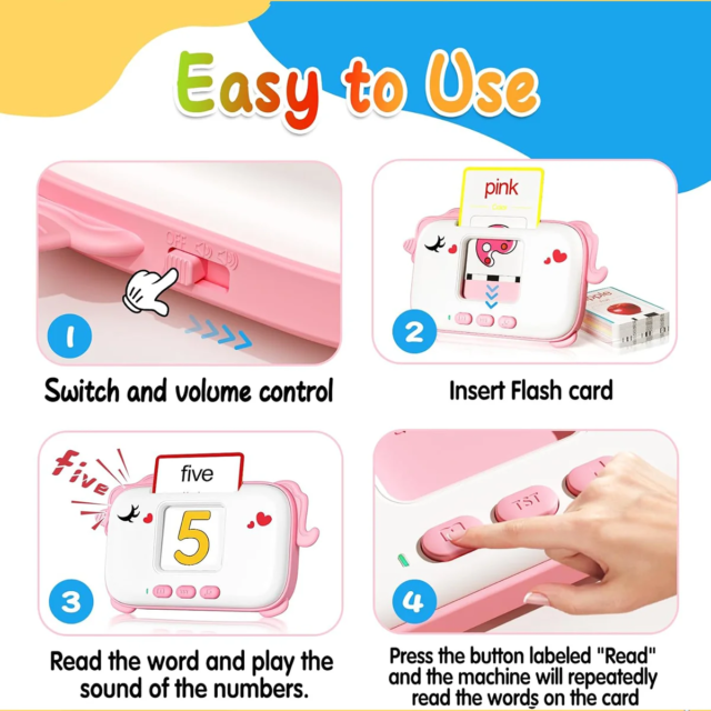 1-3 year old child Talk flash card learning toy, Autism Pocket Speech Therapy, 160 word Montessori toy, Christmas Birthday Gift, - Image 4