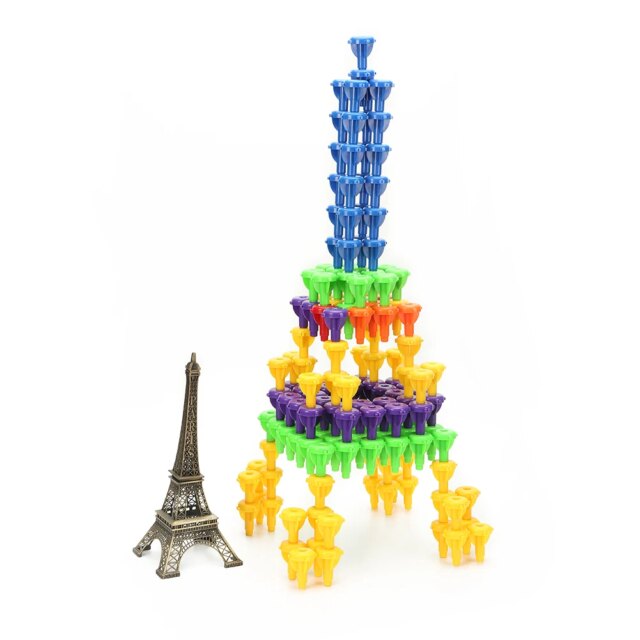 Building Block Set Montessori Occupational Therapy Fine Motor Toy for Toddlers and Preschoolers for Color Recognition Counting - Image 5