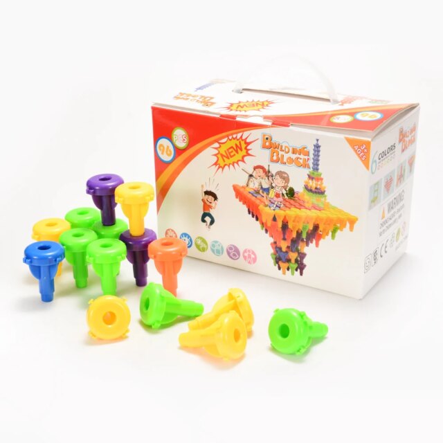 Building Block Set Montessori Occupational Therapy Fine Motor Toy for Toddlers and Preschoolers for Color Recognition Counting - Image 6