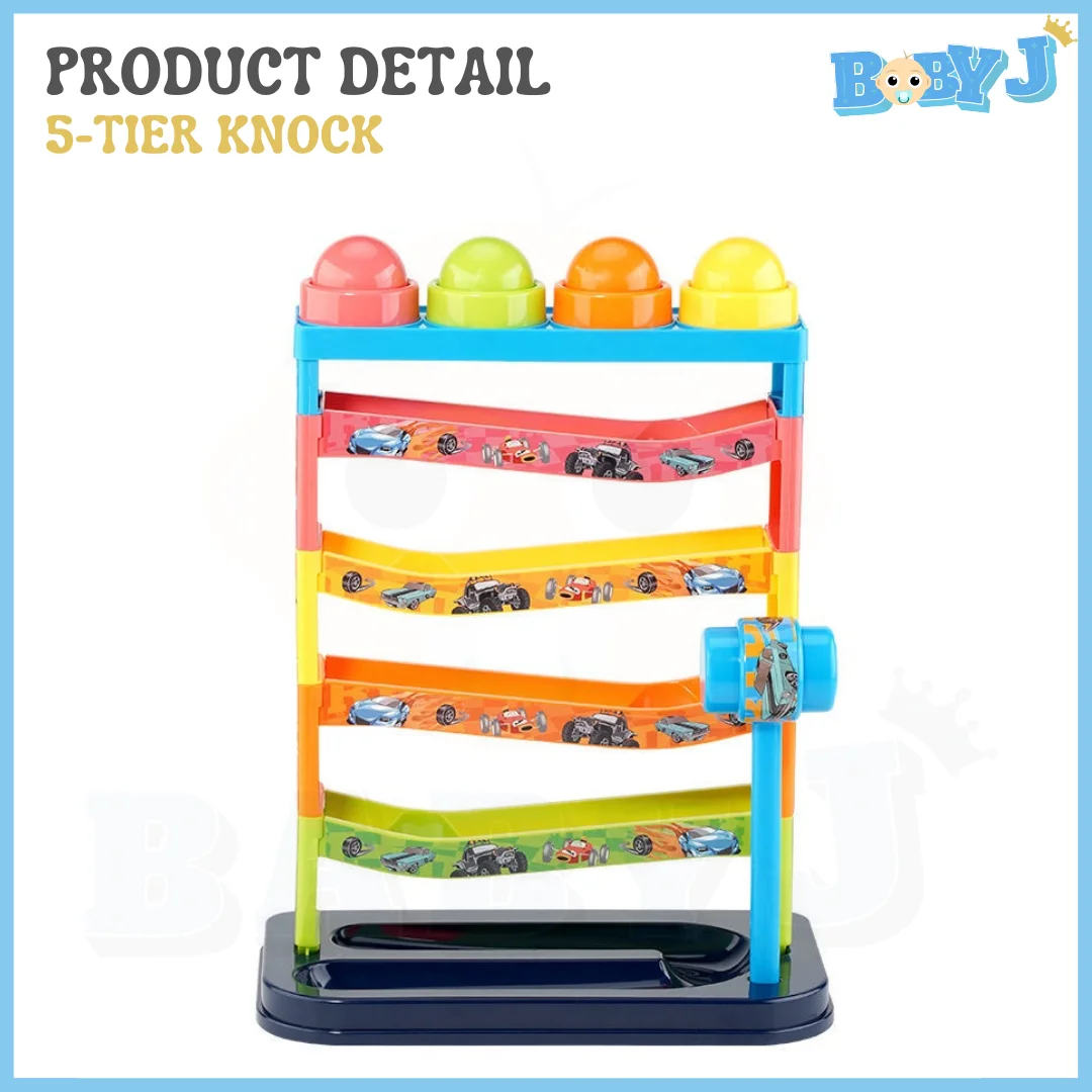 Colorful Track Slide Rolling Ball Ramp Toy Set Early Education Puzzle Tapping Toy Montessori Toy Fun Gift For Boys And Girls