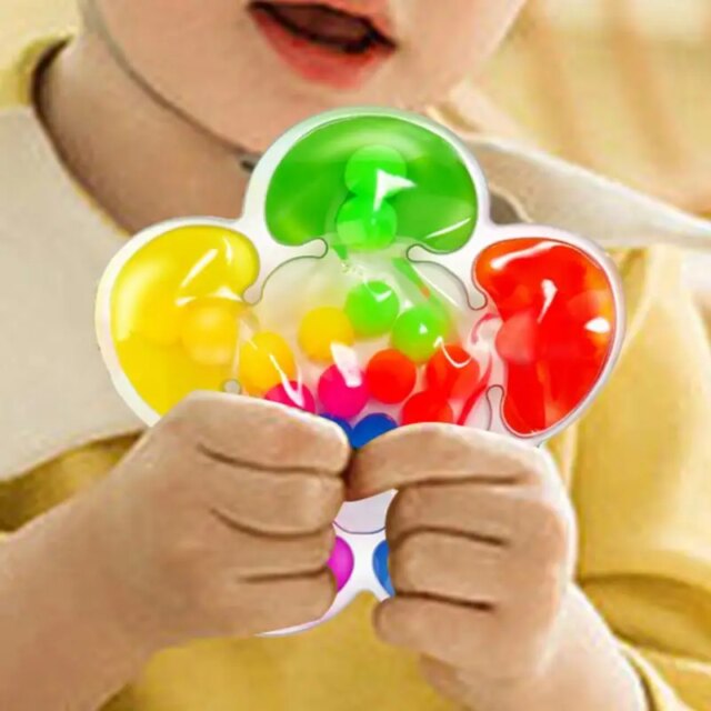Color Sorting Toys Flower shape Fidget Game Children Montessori Educational Sensory Toy for Kids Girls Boys Adults parties gifts - Image 3