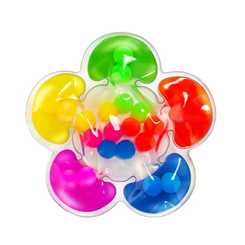 Color Sorting Toys Flower shape Fidget Game Children Montessori Educational Sensory Toy for Kids Girls Boys Adults parties gifts