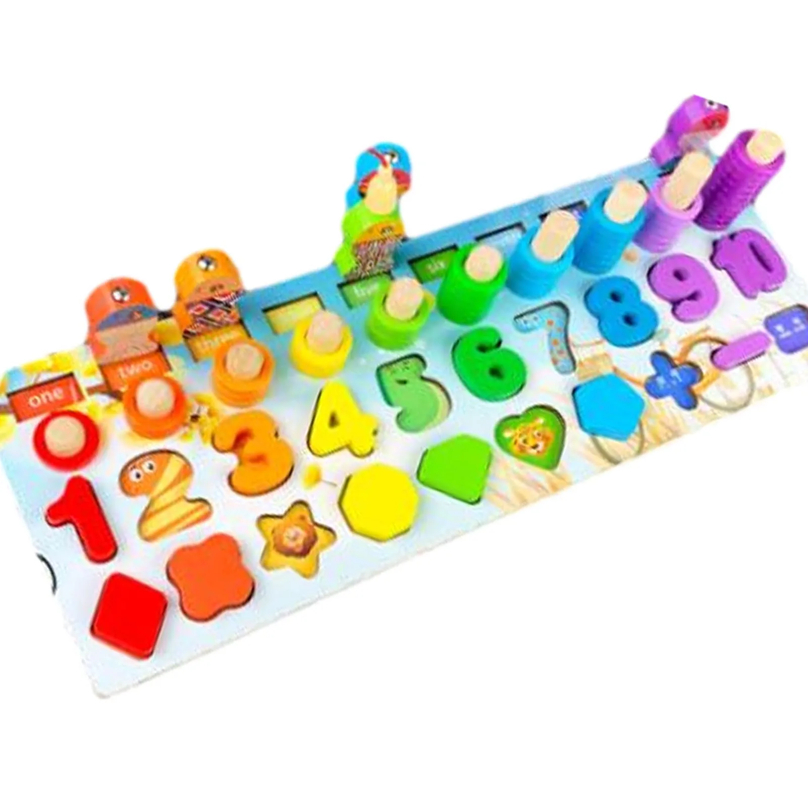 Montessori Educational Wooden Toys for Kids Montessori Toys Board Math Fishing Montessori Toys Educational for 1 2 3 Years Old