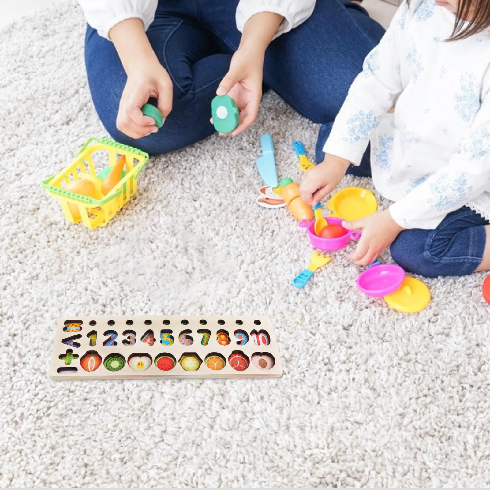 Montessori Educational Wooden Toys for Kids Montessori Toys Board Math Fishing Montessori Toys Educational for 1 2 3 Years Old