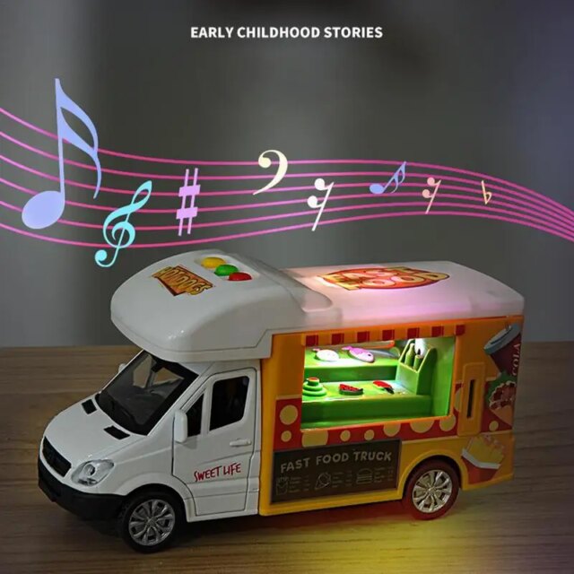 Ice Cream Car Modle Pretend Play Toys Cart House Brain Activity Early Education Game Kids Montessori Toy Childrens Birthday Gift - Image 4