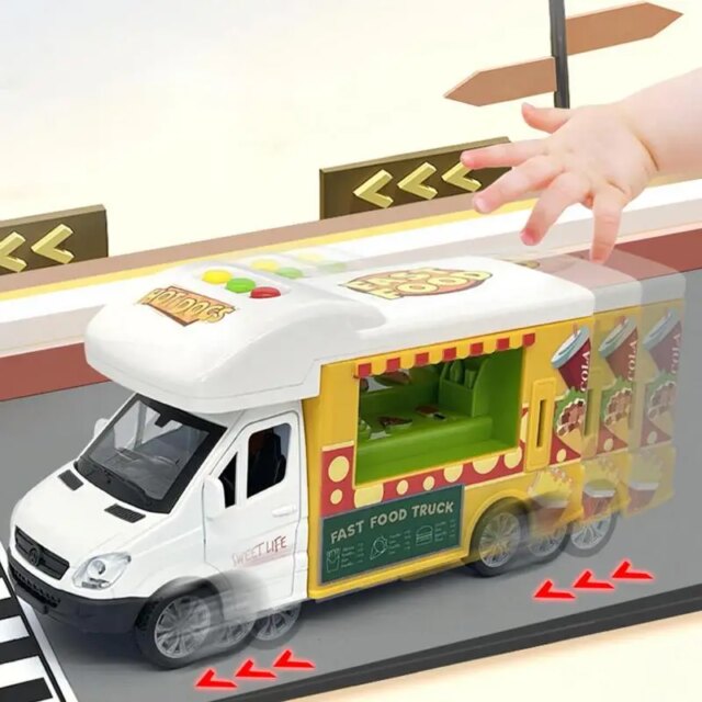 Ice Cream Car Modle Pretend Play Toys Cart House Brain Activity Early Education Game Kids Montessori Toy Childrens Birthday Gift - Image 3