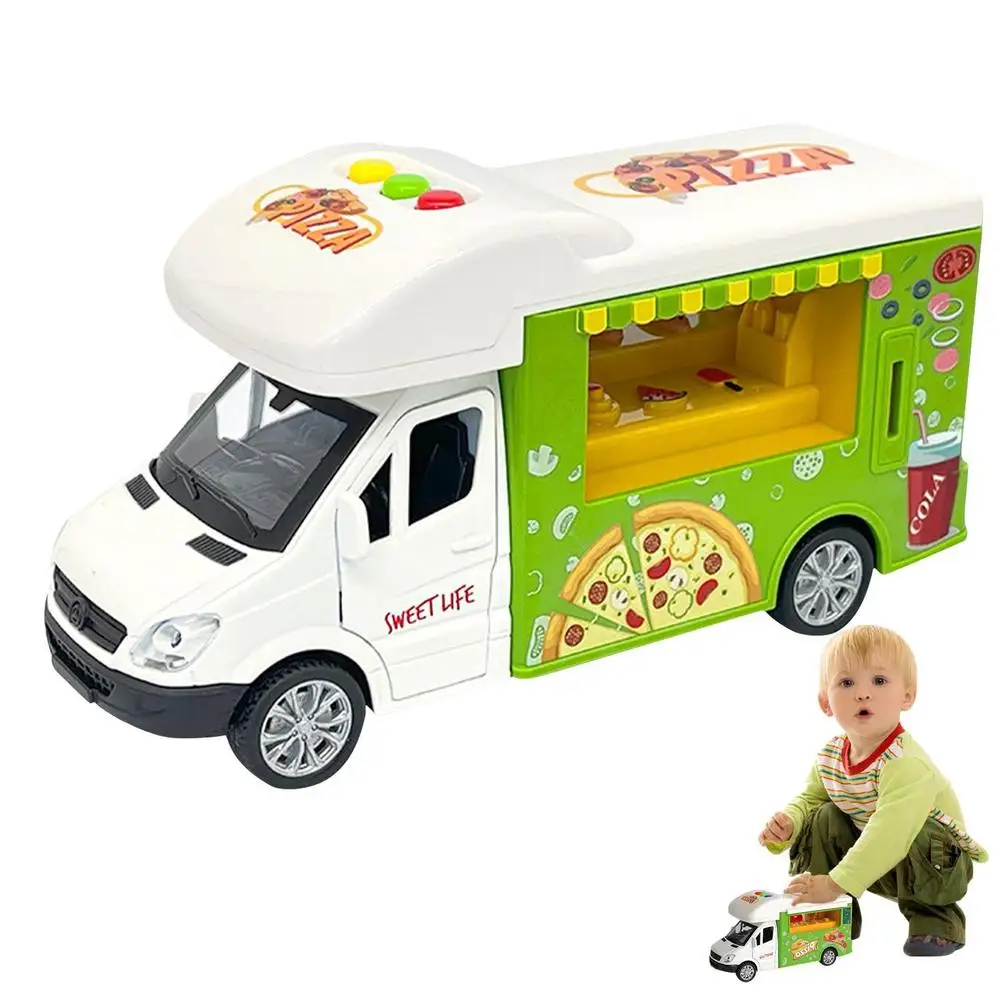 Ice Cream Car Modle Pretend Play Toys Cart House Brain Activity Early Education Game Kids Montessori Toy Childrens Birthday Gift