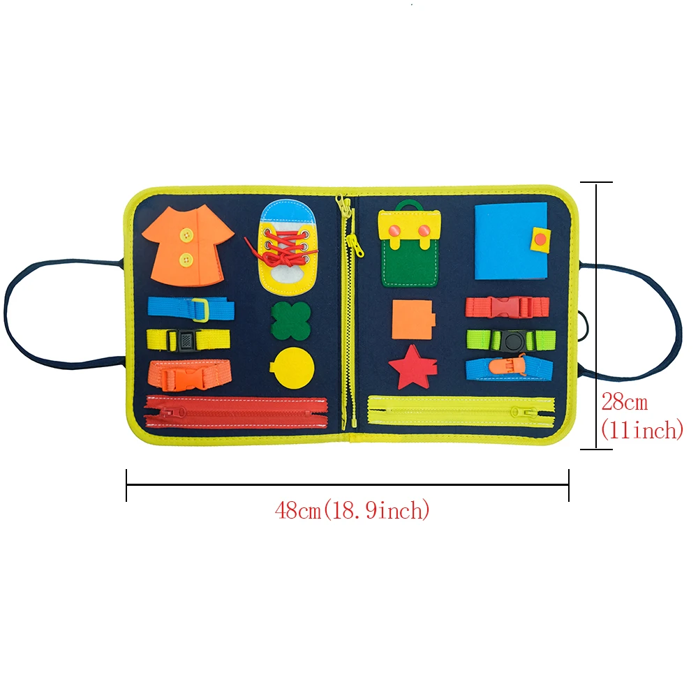 Multiple Themes Busy Books for Toddlers Montessori Baby Busy Board Felt Children Hand Autism Toys Preschool Sensory Learning Toy