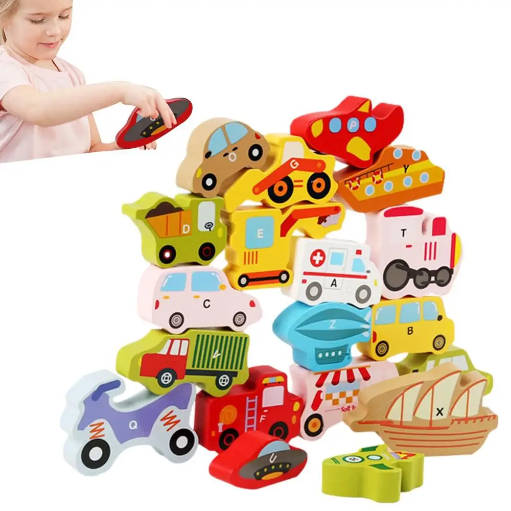 Wooden Stacked Toy Montessori Puzzles For Kids Sort Toddler Learning Toys Developmental Educational Game Set Nesting Stacking