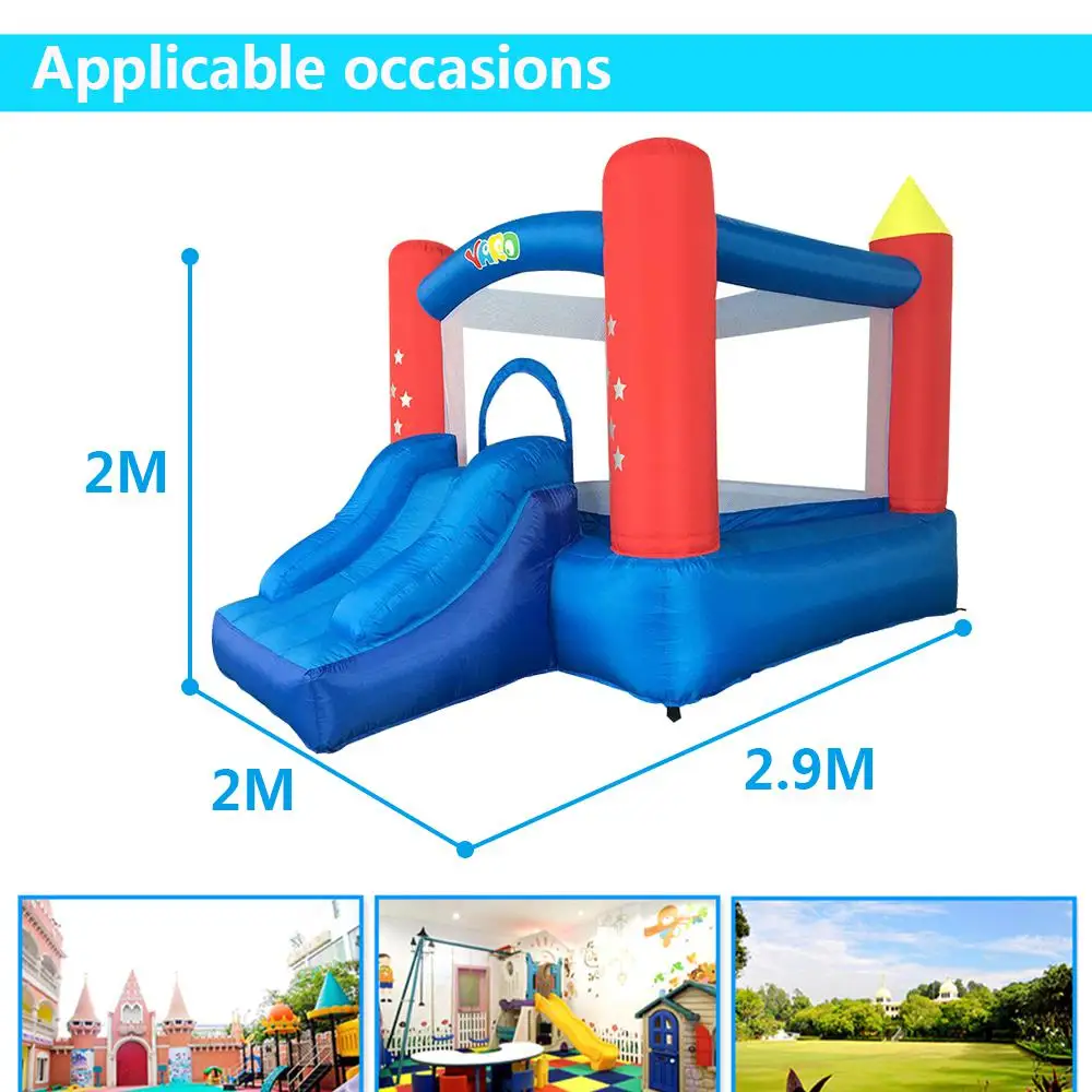 YARD Inflatable Bounce House Home Use Mini Bouncy Castle With Blower Children Playground Jumping Trampoline Kids Birthday Gift