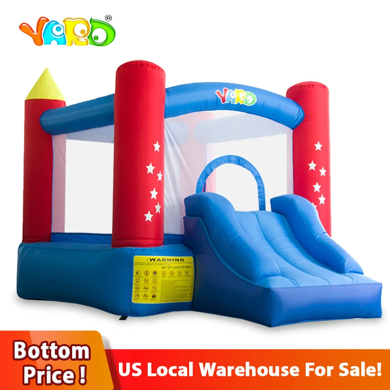 YARD Inflatable Bounce House Home Use Mini Bouncy Castle With Blower Children Playground Jumping Trampoline Kids Birthday Gift