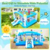Multifunctional Jump 'n Slide Inflatable Bouncer for Kids Complete Setup with Blower - 198" x 180" Play Area - 96" Tall - Image 3