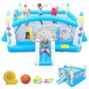 Multifunctional Jump 'n Slide Inflatable Bouncer for Kids Complete Setup with Blower - 198" x 180" Play Area - 96" Tall - Image 2