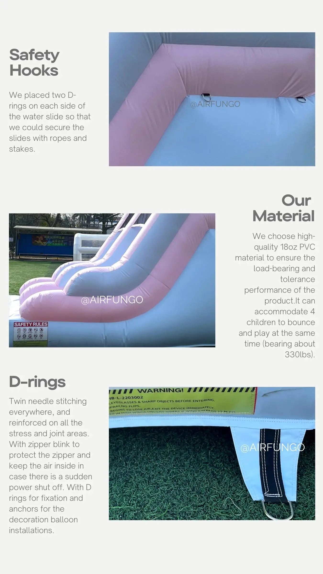 Commercial Grade Inflatable Water Slide with Splash Pool Bouncy Castle for Adults and Kids Includes Blower Customization