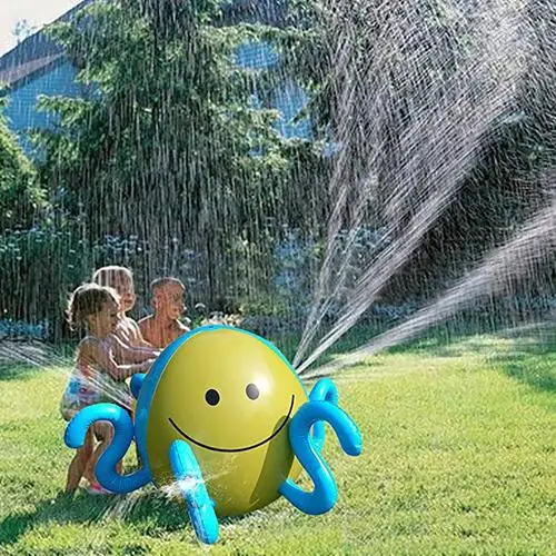 Inflatable Summer Children Play Water Polo Water Spout Parent-Child Beach Lawn Play Water Spray Simulation Coconut Tree Toy