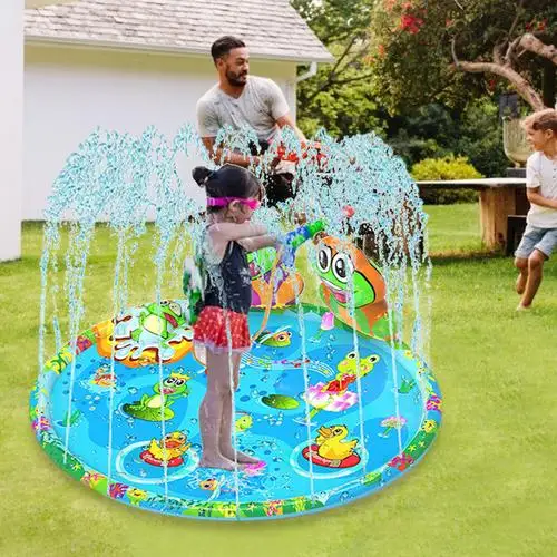 Inflatable Summer Children Play Water Polo Water Spout Parent-Child Beach Lawn Play Water Spray Simulation Coconut Tree Toy