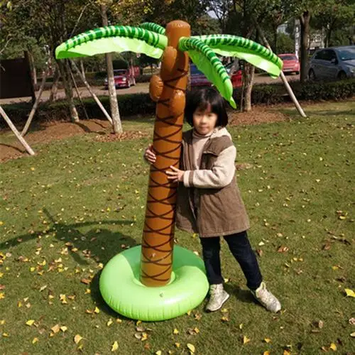 Inflatable Summer Children Play Water Polo Water Spout Parent-Child Beach Lawn Play Water Spray Simulation Coconut Tree Toy