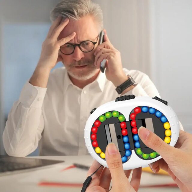Magic Bean Rotating Cubes Sensory Decompression Fidget Toy Anti Stress Antistress Puzzle Toy For Adults Kid - Image 3