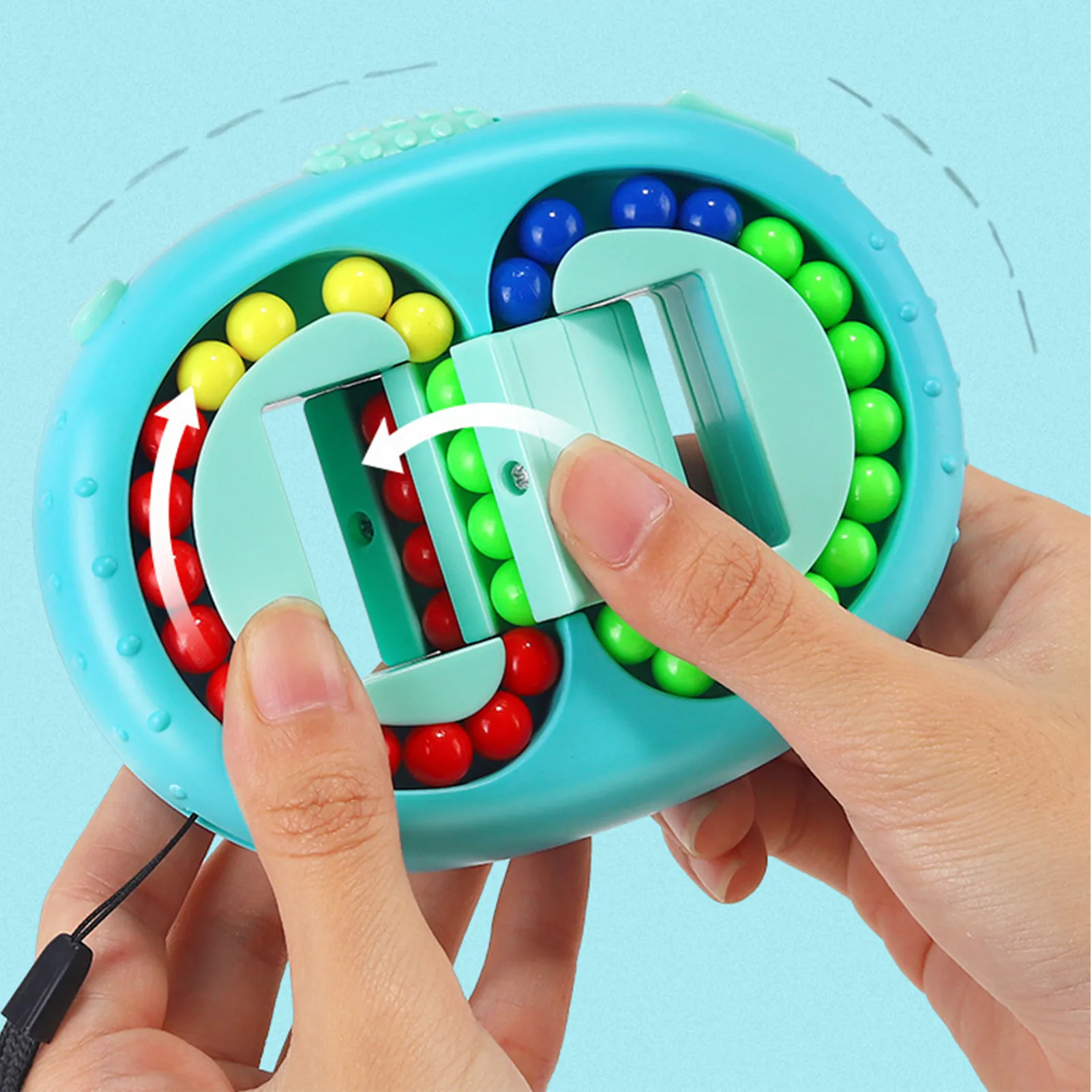 Magic Bean Rotating Cubes Sensory Decompression Fidget Toy Anti Stress Antistress Puzzle Toy For Adults Kid